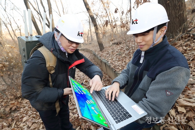 KT는 군 전술정보통신체계(TICN) 구축사업에 참여해 이동기지국용 무선망 설계툴을 군에 적용했다고 22일 밝혔다.[사진=KT]