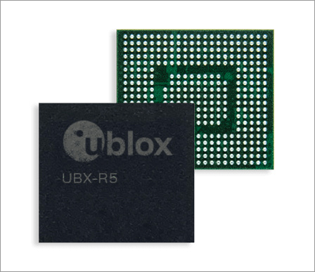 UBX-R5 칩셋. [사진=유블럭스]