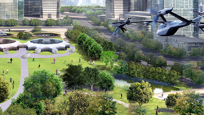 정부가 도심공항교통 기술로드맵을 마련하면서 드론을 이용한 도시 이동이 가능해질 전망이다. [사진=현대자동차그룹]